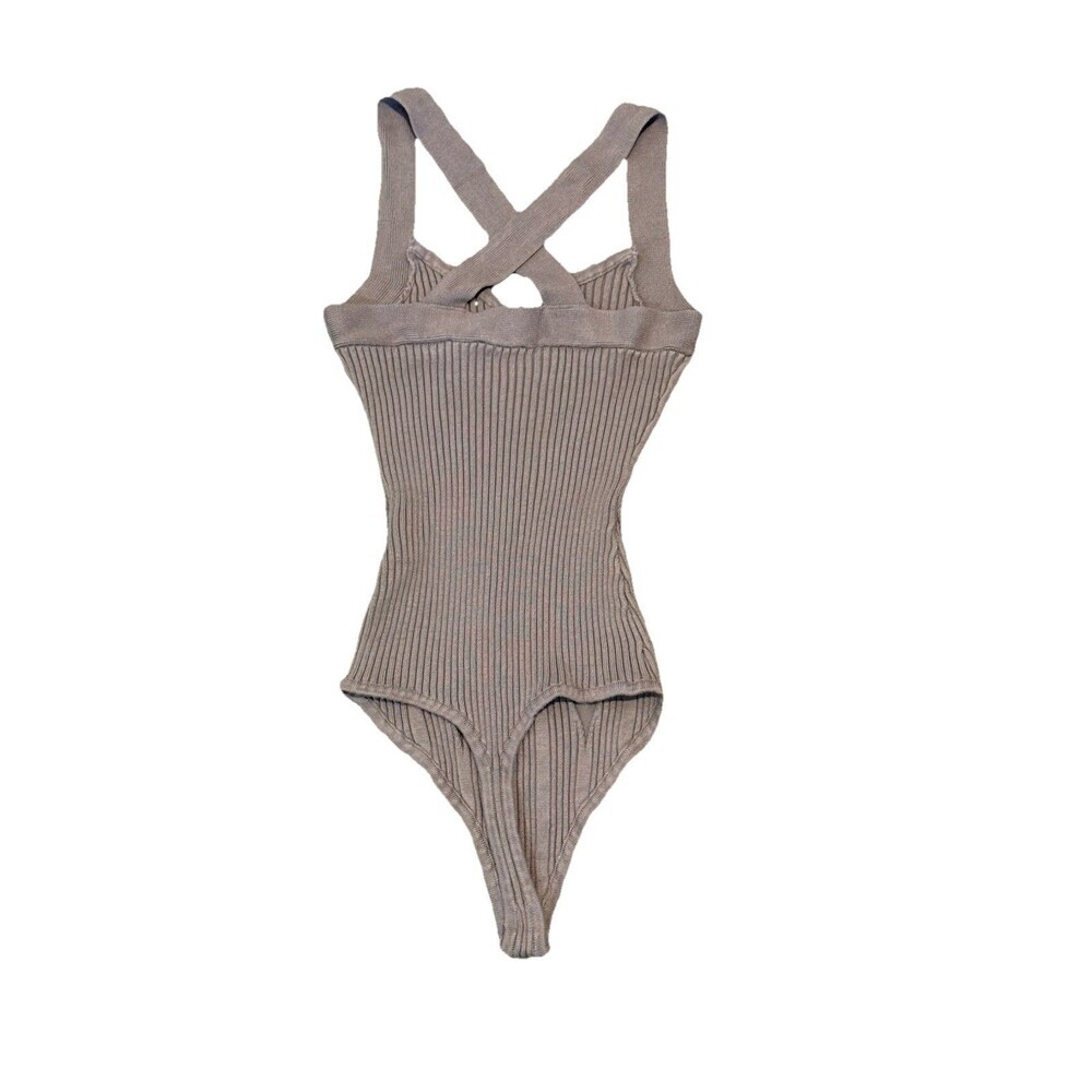 Abercrombie & Fitch‎ Sweater Bodysuit Purple/Grey May be a little more purple XS - Picture 4 of 6